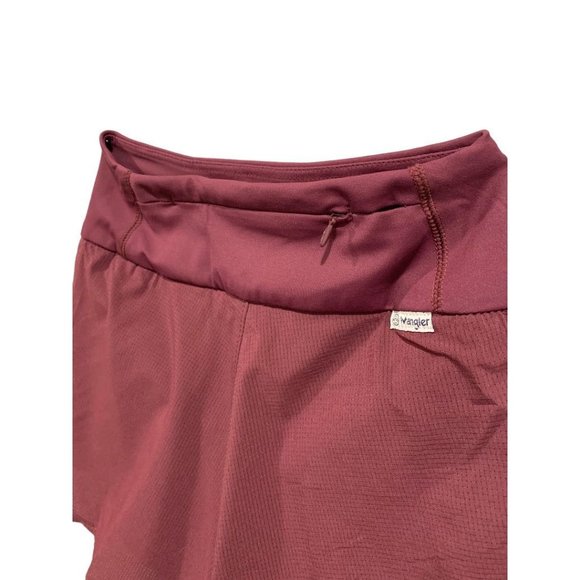 XS Wrangler All Terrain Gear Women's Shorts Pull On Pockets Merlot New - Picture 12 of 14